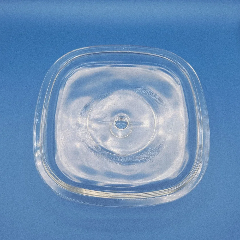 Vintage Pyrex Square Glass Lid #27‎ for Corning Ware (P-9-C-1)